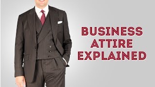 Business Attire Dress Code For Professional Men [upl. by Stclair]