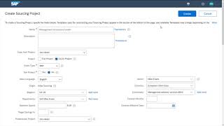 SAP Ariba Sourcing Demo [upl. by Keyser370]