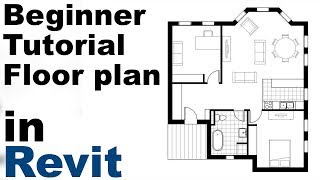 Revit Beginner Tutorial  Floor plan part 1 [upl. by Amelia]