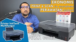 Printer Multifungsi Kemampuan Cetak Tinggi amp Perawatannya Mudah Review Printer Canon PIXMA G3020 [upl. by Enyleuqcaj]