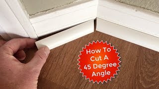 How To Cut Quarter Rounds for a 45 Degree Angle [upl. by Ailimaj]