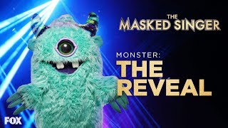 The Monster Is Revealed  Season 1 Ep 10  THE MASKED SINGER [upl. by Anaik]