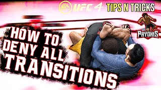 UFC 4 HOW TO DENY ALL TRANSITIONS CONTROLLER ON SCREEN [upl. by Ecirtac596]