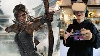 BECOME LARA CROFT IN VIRTUAL REALITY  Tomb Raider VR Laras Escape Oculus Go Gameplay [upl. by Ettennaej82]