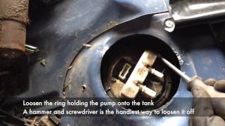 HDi in tank fuel pump removal [upl. by Glen491]