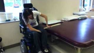 Quadriplegic slide board transfer [upl. by Etheline131]