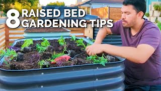 8 Of My BEST Raised Bed Gardening Tips [upl. by Nysilla]