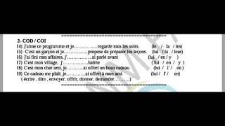 Exercices corrigés – Grammaire –  Exercice interactif  COD ou COI [upl. by Yenhoj237]