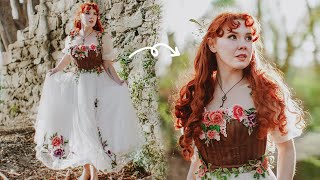 Making a Secret GardenInspired Dress [upl. by Oigimer]