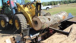 Firewood Processor Halverson HWP140B on a Cat 906H [upl. by Cristy]