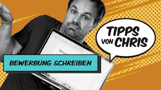 Bewerbung schreiben So gelingt das Anschreiben [upl. by Alliuqet]