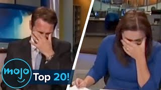 Top 20 Hilarious News Reporting Fails [upl. by Avelin]