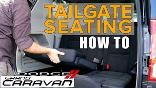 Tailgate Seating  How To  Dodge Grand Caravan  NowCarcom [upl. by Hanimay]