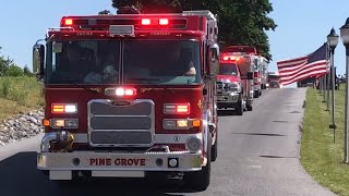 Apparatus Leaving Lebanon County Firefighters Parade 2018 [upl. by Mcintosh]