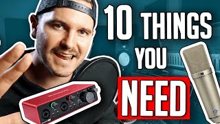 10 Things You Need In A Home Studio [upl. by Einahpad419]