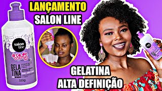 Lançamento Gelatina Alta Definição Salon Line Profix todecacho no Cabelo Crespo [upl. by Janene]