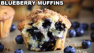 Easy Blueberry Muffins Recipe [upl. by Sellig]