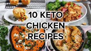 10 Delicious Keto Chicken Recipes to Keep You on Track [upl. by Nicram704]