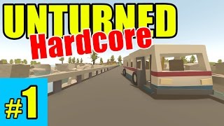 Unturned  Crazy HARD MODE Survival  Episode 1 Overgrown 3 Map [upl. by Rudwik]