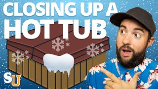 How To WINTERIZE Your HOT TUB in 11 Steps [upl. by Odo716]