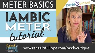 How to Write in Iambic Meter Tutorial  Poetic Meter amp Rhyme Basics [upl. by Armil]