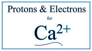 How to find Protons amp Electrons for the Calcium ion Ca 2 [upl. by Sinnoda906]