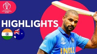 Dhawan Strikes Super Century  India vs Australia  Match Highlights  ICC Cricket World Cup 2019 [upl. by Gamin]