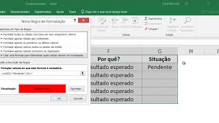 Mudar cor de linha inteira no Excel  Formatação Condicional [upl. by Elagiba]