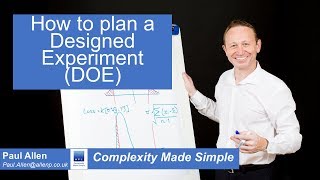 Planning a Designed Experiment DOE  6 Sigma Tutorial [upl. by Eseer765]