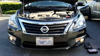 2013 Nissan Altima Sedan LED Headlight Low Beam Installation H11 Bulb Size [upl. by Wolsniw313]