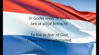 Dutch National Anthem  quotHet Wilhelmusquot NLEN [upl. by Erdnoid]