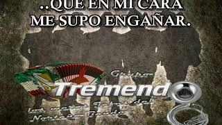 Me Cai de la Nube Popularizado por Cornelio Reyna Karaoke Version GRUPO TREMENDO NORTEÑO [upl. by Ttocs]