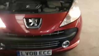 How To Change H7 Headlight Bulb  Peugeot 207 [upl. by Sivaj]