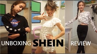 SHEIN KIDS TRY ON HAUL amp REVIEW  FASHION CLOTHING FOR GIRLS  WHY IS SHEIN SO CHEAP [upl. by Thissa]