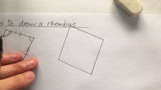 How to draw a rhombus [upl. by Novelia]