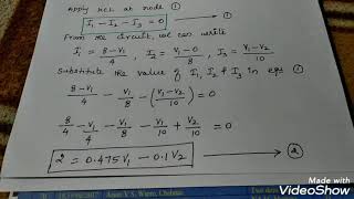 Unit 1Nodal analysis in Tamil Problem1 [upl. by Osnofla]