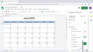 How to Create a Dynamic Monthly Calendar in Google Sheets  Template Provided [upl. by Jessamyn301]