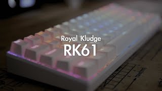 Royal Kludge RK61 Mechanical Keyboard Unboxing  Typing Sounds  Review Brown Switches [upl. by Meesaw]