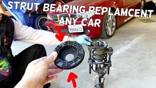 HOW TO REPLACE STRUT BEARING AND SYMPTOMS [upl. by Rehptsirhc855]