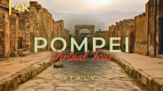 Inside Pompei ruins in 4K  Tour of Pompei Italy [upl. by Ynnel201]