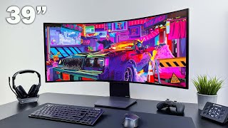 LGs NEW 39quot OLED Gaming Monitor 240Hz 39GS95QE Review [upl. by Gilges]