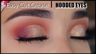 Super Easy Cut Crease For Beginners  HOODED EYES [upl. by Homovec315]