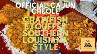 Official Cajun Creole Crawfish Etouffee Southern Louisiana Style [upl. by Loyce]