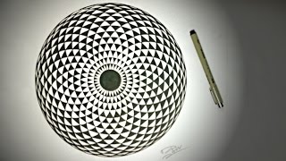 How To Draw ✎ Geometric EYE  DearingDraws [upl. by Ahsinahs638]