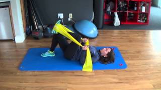 Resistance Band Exercises  Leg Press [upl. by Gaillard983]