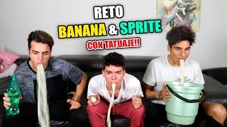 BANANA amp SPRITE CHALLENGE CON TATUAJE DE CASTIGO Ft Jan Carlo Bautista [upl. by Eveivenej392]