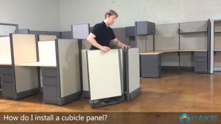 Cubicle Panel Installation [upl. by Aihsirt874]