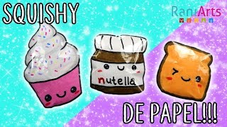 Haz SQUISHIES de PAPEL Super fáciles [upl. by Ruttger]