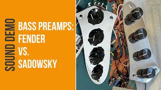 Bass Preamps Fender VS Sadowsky [upl. by Selrac]