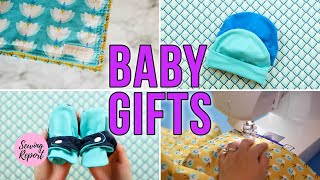 Easy Baby Gift Ideas 🍼 5 Free Sewing Patterns  Tutorials [upl. by Animrelliug841]